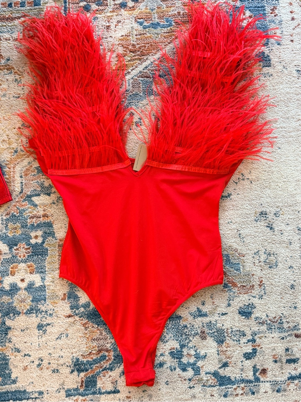 Feather Statement Bodysuit